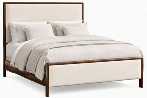 Cabot Modern Upholstered Bed with Rounded Edges