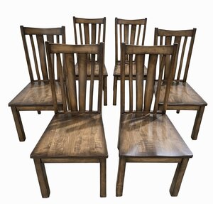 Outlet Charmes Maple Dining Chair Set In-Stock (Set of 6)