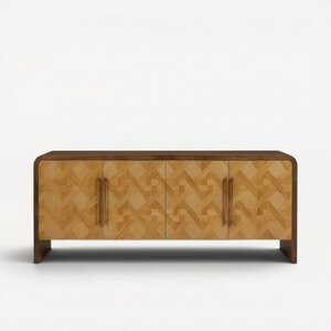 Handcrafted Elodie Modern Sideboard Credenza