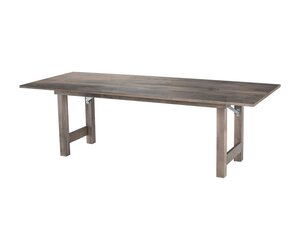 Handcrafted Foundry Wooden Folding Dining Table - Choose Size