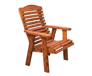 Cedar Wood Slat Back Outdoor Chair