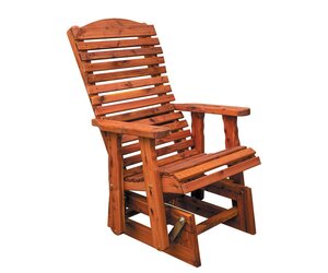 Cedar Wood Outdoor Glider Chair for Porch or Patio