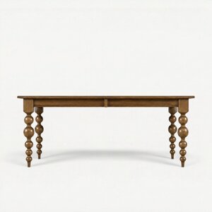 Modern Charlotte Large Turned Leg Dining Table - DutchCrafters Exclusive