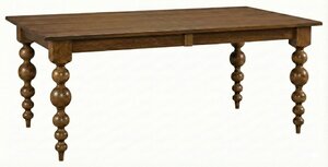 Modern Charlotte Large Turned Leg Dining Table - DutchCrafters Exclusive