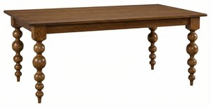 Modern Charlotte Large Turned Leg Dining Table - DutchCrafters Exclusive