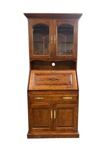 Outlet: Cherry Wood Secretary Desk with Doors In-Stock