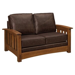Handcrafted Deluxe Trinity Mission Loveseat Sofa