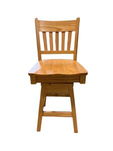 Outlet: Westport Swivel Oak Counter Stool In-Stock