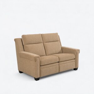 Urban Stationary Loveseat with Optional Arm Style