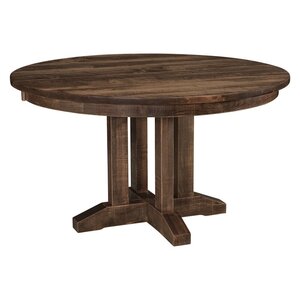 Solid Wood Bixby Modern Double Pedestal Dining Table