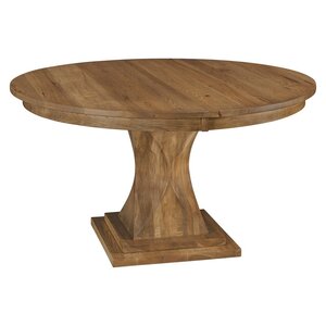 Contoured Contemporary Single Pedestal Dining Table