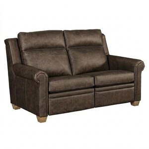 Urban Stationary Loveseat with Rolled Arm