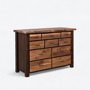 Crosslake Live Edge 10-Drawer Dresser