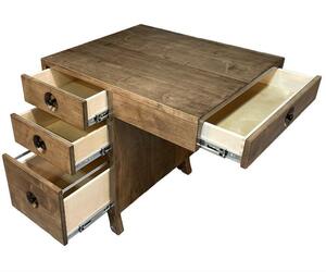 Ellington Single Side Desk with 4 Drawers