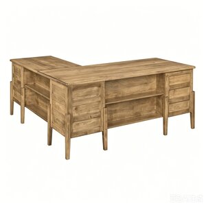 Bellevue Mid-Century Modern L-Desk