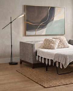 American Made Hubbardton Forge Vertex Swing Arm Floor Lamp