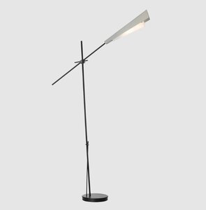 American Made Hubbardton Forge Vertex Swing Arm Floor Lamp