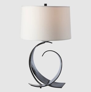 American Made Hubbardton Forge Fullered Impressions Table Lamp