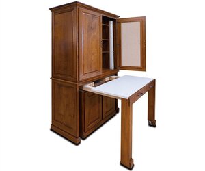 Craft Cabinet with Hidden Extendable Table