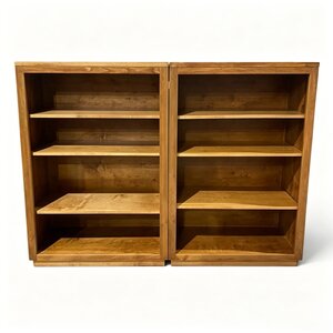Outlet: Maple Wood Bookcase Set In-Stock