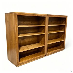 Outlet: Maple Wood Bookcase Set of 2 In-Stock