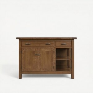 Solid Wood 48" - 63" Mission Kitchen Island
