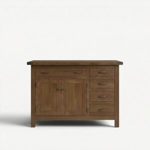 Solid Wood 48" - 63" Deluxe Mission Kitchen Island