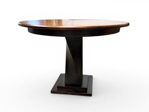 Outlet: Solid Wood Oxnard Twisted Single Pedestal Table - Modern Style In-Stock