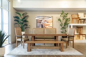 Contemporary Reclaimed Wood 5-Piece Dining Room Set - In Stock and Ready to Ship