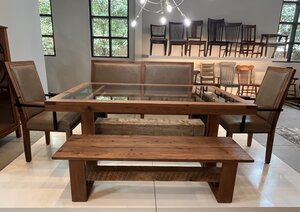 Looking Glass 1869 Reclaimed 72" Wood Dining Set In-Stock and Ready to Ship