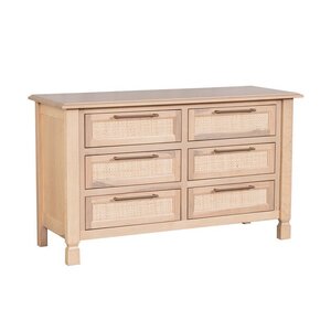 Juniper Cane 6-Drawer Dresser