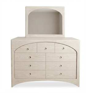 Sora Arched Modern High Dresser with Optional Mirror