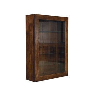 Metropolitan Edge Curio Cabinet with Sliding Glass Door