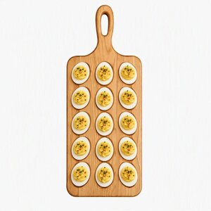 American Made Cherry Wood 18 Deviled Egg Tray In-Stock