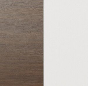 Berlin Gardens Poly Color Sample - Brazilian Walnut & White