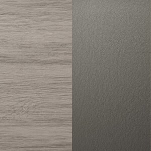 Berlin Gardens Poly Color Sample - Driftwood Gray & Black