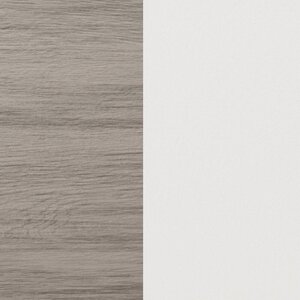 Berlin Gardens Poly Color Sample - Driftwood Gray & White