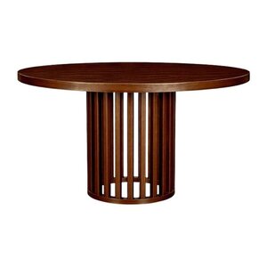 Tambour Round Solid Top Dining Table