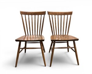 Outlet: Cherry Modern Farmhouse Windsor Dining Chair Set In-Stock (Set of 2)