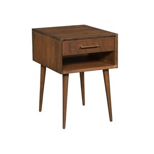 Malmo Modern End Table with Open Shelf