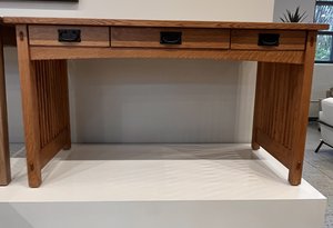 Mission Work Desk with Slatted Sides In-Stock and Ready to Ship