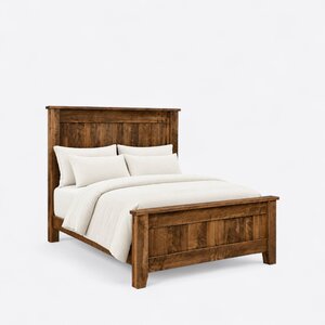 Handcrafted Rough Sawn Maple Galena Royal Farmhouse Bed - Quick Ship