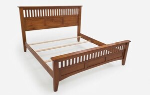 Outlet: Brown Maple Siesta Mission King Size Bed In-Stock