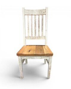 Outlet: Reclaimed Barnwood Farmhouse Dining Chair In-Stock