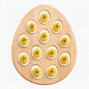 American Made Maple Wood 12 Deviled Egg Tray In-Stock