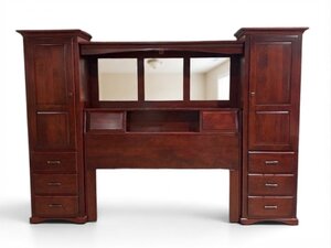 Outlet: Cherry Amos Pier Wall Unit for Queen Bed In-Stock