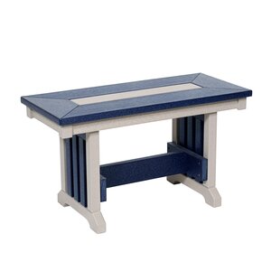 Poly Outdoor Seabreak Mission Bench