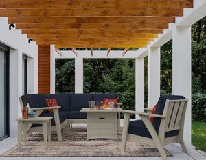 Poly Outdoor Regency Sectional Set