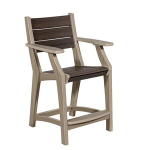 Poly Outdoor Farmhouse Counter or Bar Chair