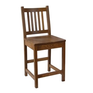 Handcrafted Solid Wood Adley Mission Counter or Bar Stool